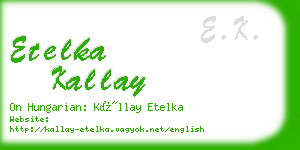 etelka kallay business card